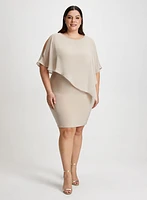 Chiffon Poncho Dress & Crystal Tennis Bracelet