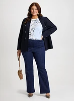 Blazer & Bootcut Jeans