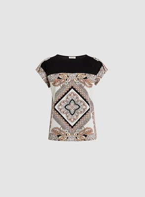 Drop-Shoulder Printed T-Shirt