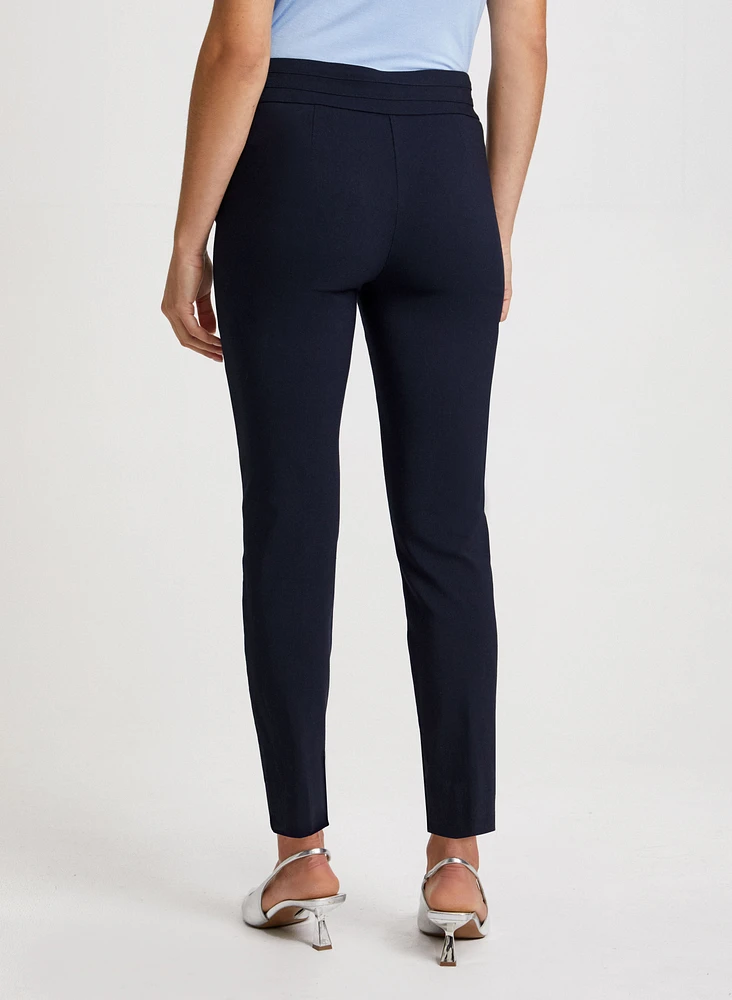 Slim Leg Pull-on Bengaline Pants