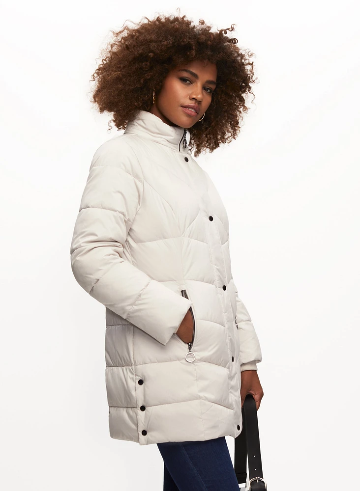 Quilted Vegan Down Coat