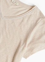 T-shirt basique à encolure en V