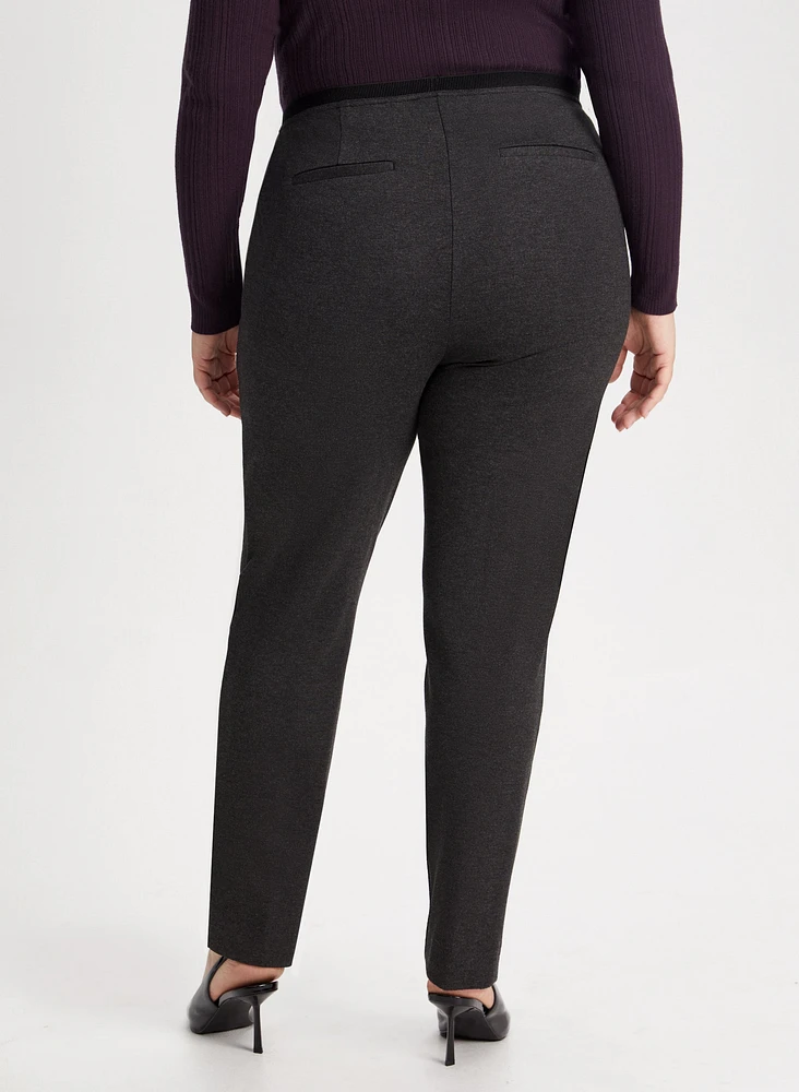 Pantalon jambe étroite à enfiler