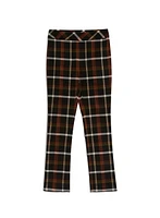 Charlie B - Plaid Print Pull-On Pants