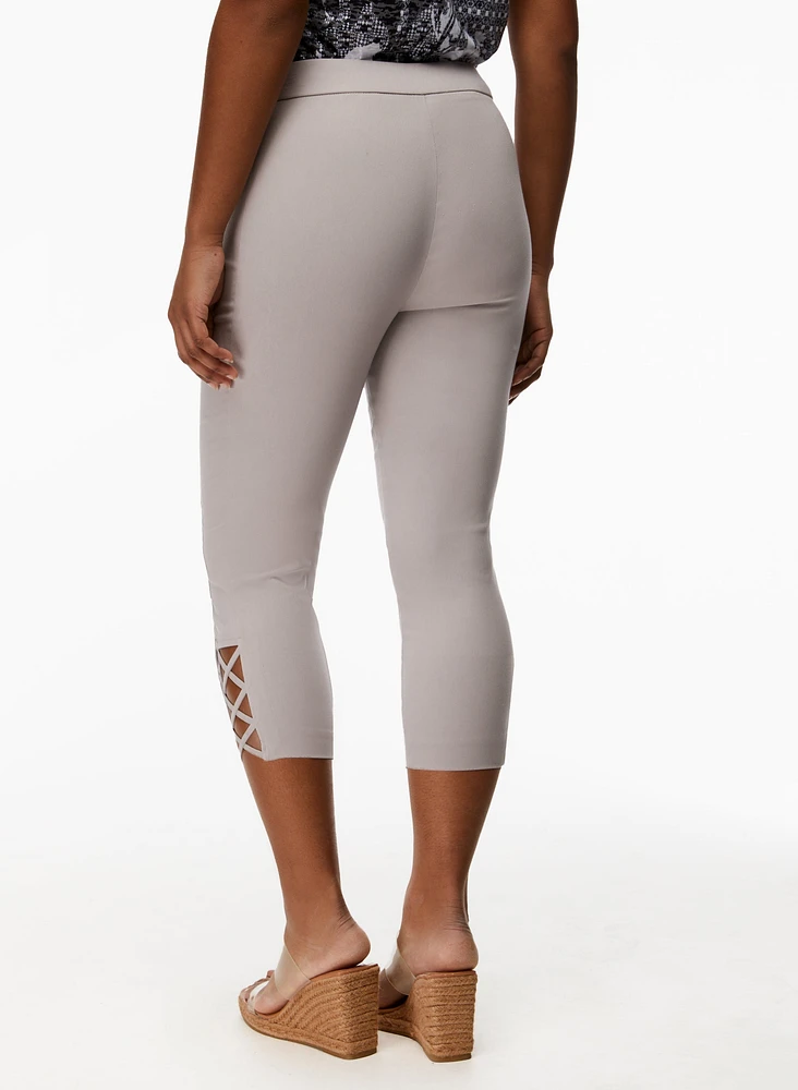 Cross Detail Capris