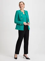 Bouclé Jacket & Slim Leg Pants