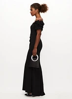 Off-the-Shoulder Ruffle Dress