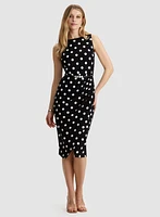 Polka Dot Belted Dress