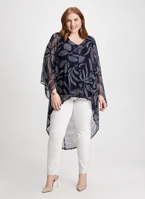 Asymmetric Tunic & Scallop Hem Jeans