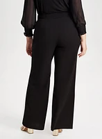 Olivia Pull-On Wide-Leg Pants