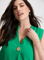 Decorative Button Dress