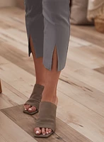 Slit Hem Pull-On Capris