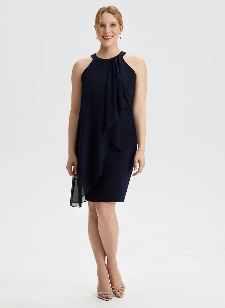 Cleo Neck Ruffle Dress