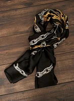 Two-Tone Chain Print Scarf