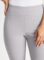 Pull-On Slit Detail Capris