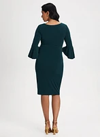 Draped Sheath Dress