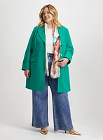 Tricotine Jacket & Wide Leg Jeans