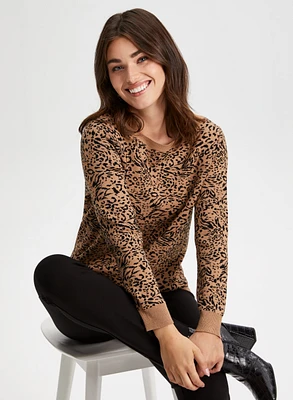 Leopard Print Sweater