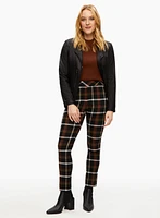 Charlie B - Plaid Print Pull-On Pants