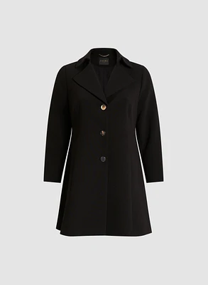 Long Buttoned Tricotine Jacket