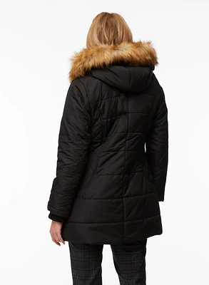 Vegan Down Quilted Coat