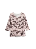 Charlie B - Printed 3/4 Sleeve Top