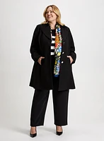 Long Buttoned Tricotine Jacket