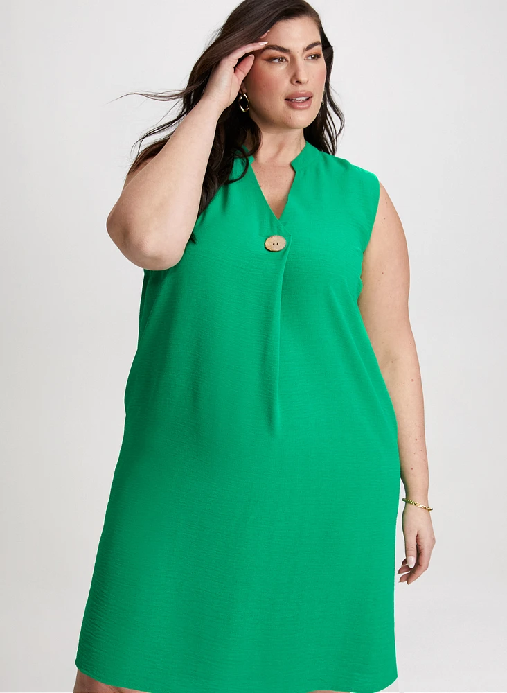 Decorative Button Dress