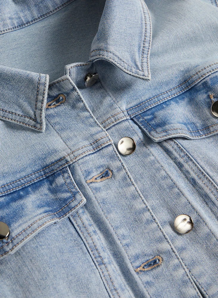 Veste ultra courte en denim