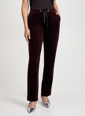 Pantalon à enfiler en velours