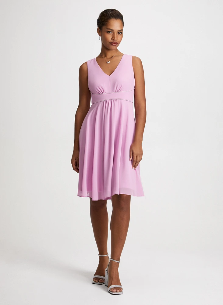 Sleeveless Empire Waist Dress