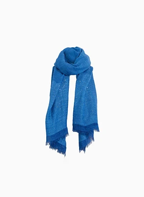 Linen-Like Textured Scarf