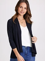 Asymmetric Open Front Cardigan