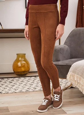 Legging en faux suède