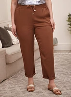 Pantalon jambe droite en tencel