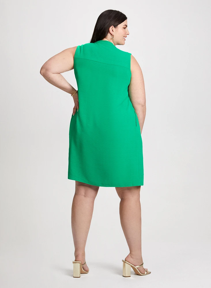 Decorative Button Dress