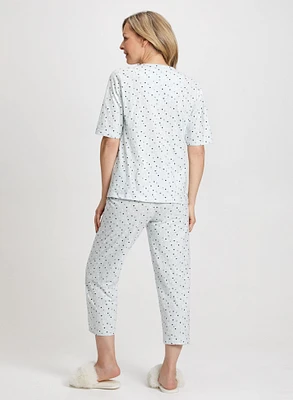 Heart Print Pyjama Set