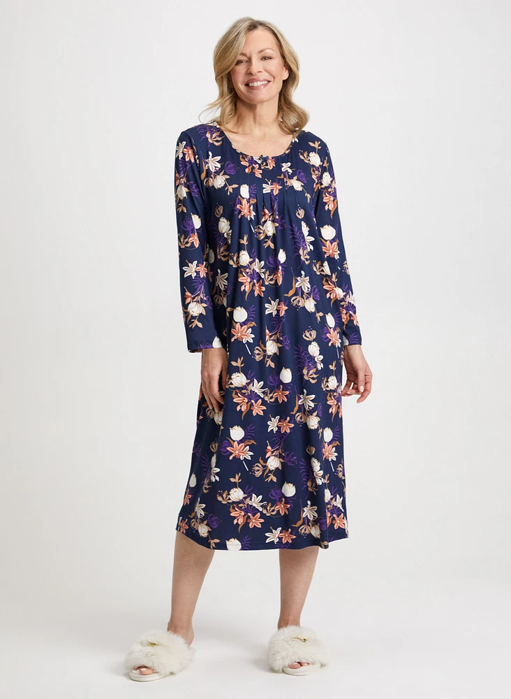 Floral Print Nightgown