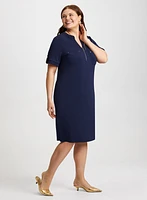 Short Sleeve Dress with Patch Pockets