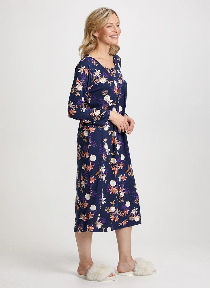 Floral Print Nightgown