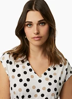 Polka Dot Print Top