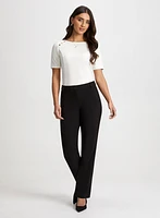 Peplum Top & Modern Fit Pants