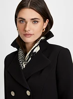 Double Row Button Front Coat