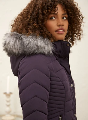 Vegan Down Quilted Coat