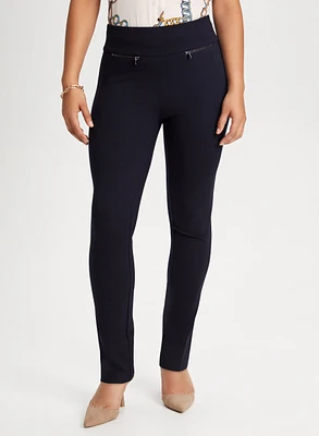 Pull-On Straight Leg Pants