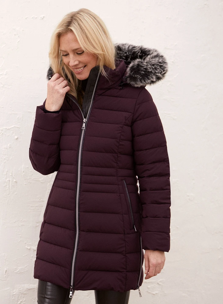 Stretch Vegan Down Coat