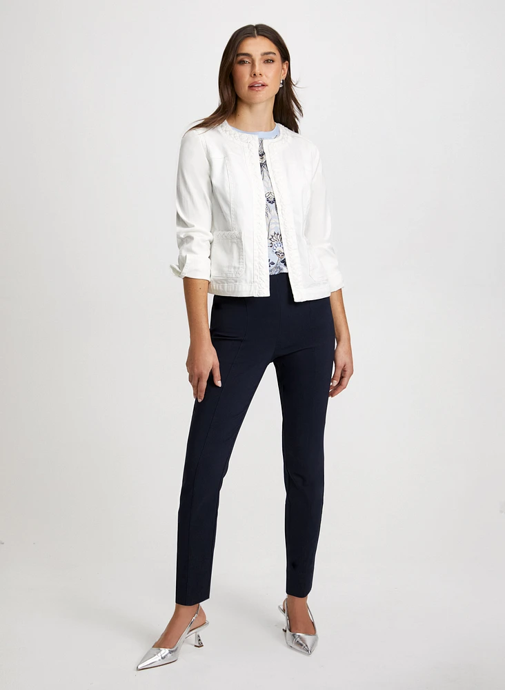 Slim Leg Pull-on Bengaline Pants