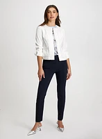 Slim Leg Pull-on Bengaline Pants