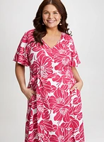 Floral Print Fit & Flare Dress