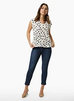 Polka Dot Print Top